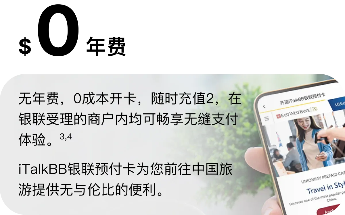 Prime APP – iTalkBB UnionPay Prepaid Card